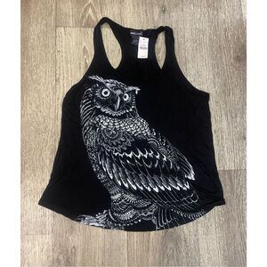 Wet Seal Small Black Tank Tops Owl New